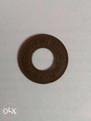Coper Indian coin 1paise ()