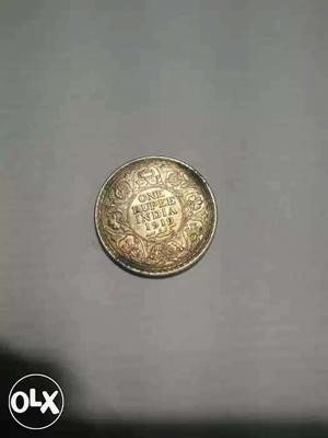 Copper One Rupee India  Coin