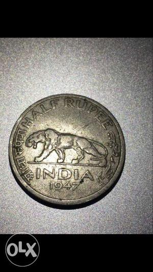 George vi king Emperor, India Half Rupee India 