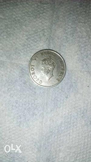 Grey British Indian Coin