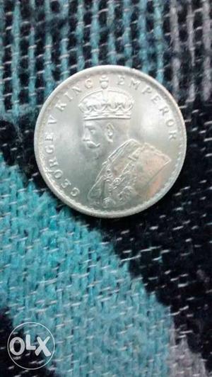  King George V One Rupee Old Coin