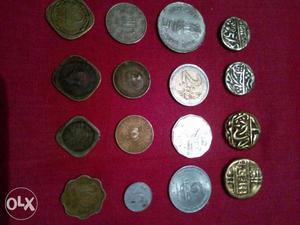 Old coin silver and meatel