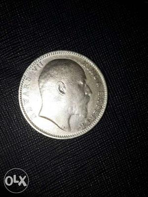 One Rupee British Silver Coin  Price can be negotiable