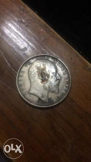 One rupee british coin 