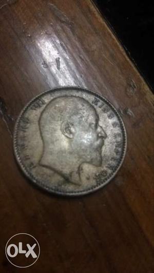 One rupee british indian coin 