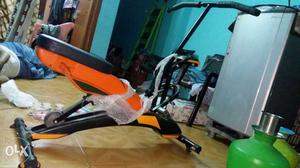 Orange And Black Exercise Equipment