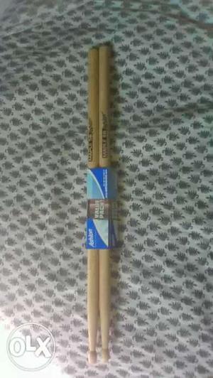 Pair Of Brown Wooden Drum Stick