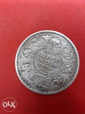 Silver coin  one rupee