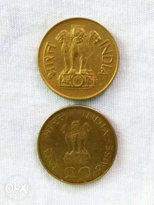 Two Gold Round Coin