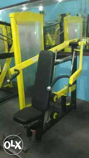 Yellow And Black Gym Exercise Equipment