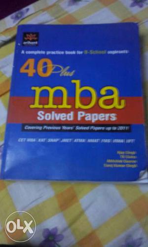 40 Plus Mba Solved Papers Blue Book