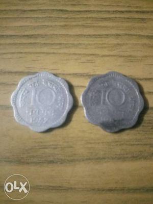 60 years of old coin. 10 paise for sale