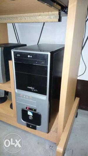 Black, And Gray Computer Tower