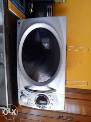Black And Gray Lg Microwave Oven