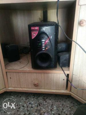 Black Speaker System Subwoofer