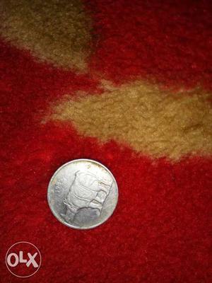 Indian coin of 25 paisa