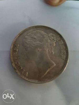 Queen Victoria Rs. 1 Silver Coin for sale