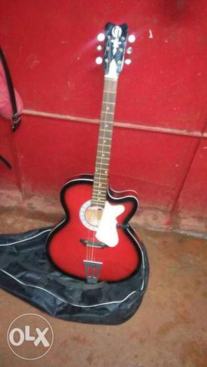 Red And Black Les Paul Guitar