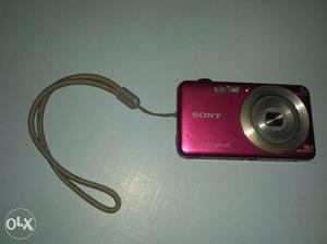 Red Sony Point And Shoot Camera