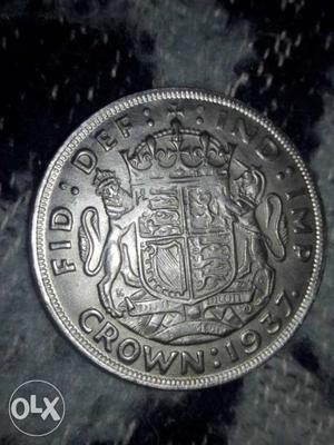 Silver Crown  Round Coin