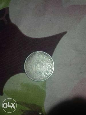 Silver Round One Indian Paise Coin
