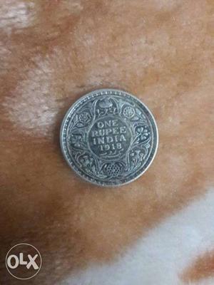 Silver Rupee Indian  Coin