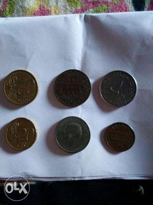Six Round Coins
