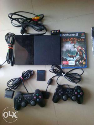 Sony Ps2 Set With God Of War 2 Game