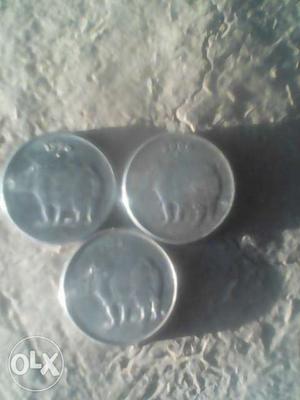 Three Silver Round Coins