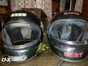 Two helmets in good condition for rs.250/- only.