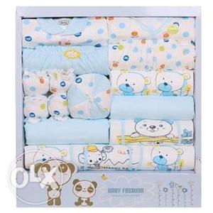 17pcs Cotton Newborn Baby Cothing Gift Set Cute Cartoon