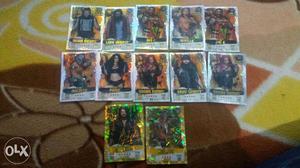 2 gold cards 10 silver cards new condition