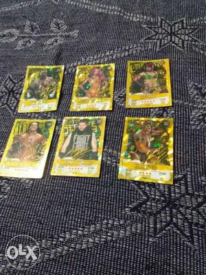 6 Wwe Collectible Card