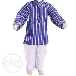 Baby Boy Indian Partywear Kurta and White Pajama Set