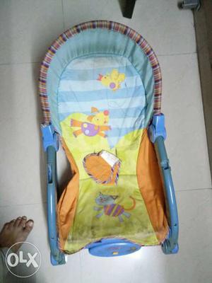 Baby's Yellow And Blue Deluxe Bounccer