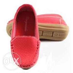 Comfortable Red Boys Loafer Shoes for Weddings