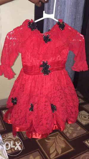 Designer net frock, for 2 year child as good as