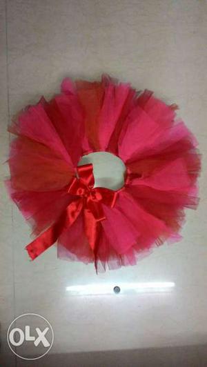 Fluffy tutu skirt for 0 -6 months used only once