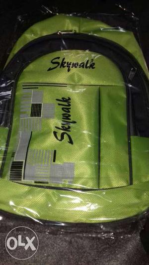 Green And Black Skywalk Backpack