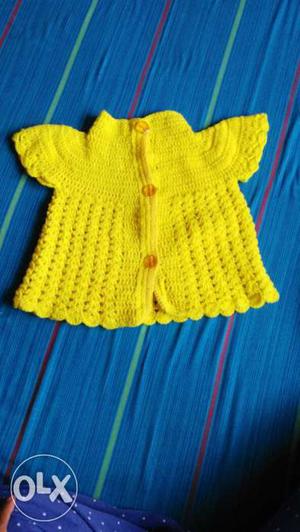 Hand Knitted Jacket for baby of 1-2 year ~Mom's Love