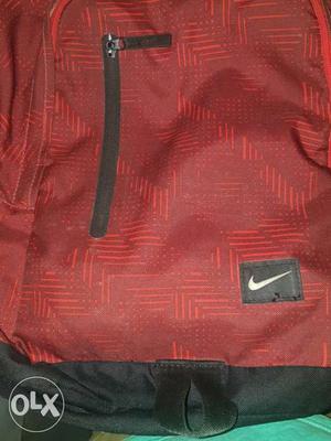 Red And Black Nike Backpack