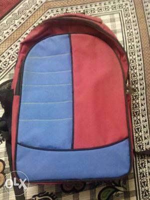 Red Blue And Black Backpack