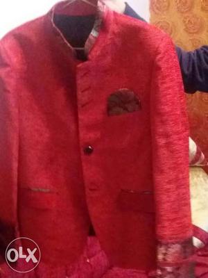 Red blazer partwear with pant age group  yrs