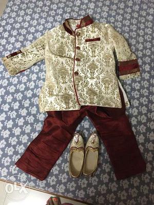 Sherwani for 6 months to 1 year boy with pants