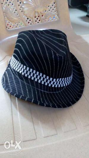 Stylish black cap for kids