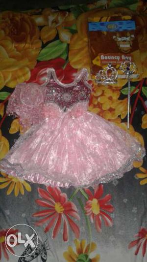 Toddler's Pink Floral Fairy Dress