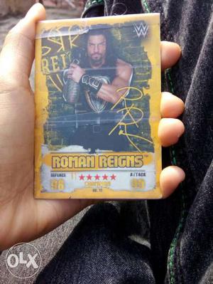 WWE Roman Reigns gold with lamenated and no
