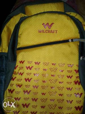 Yellow And Black Wilcraft Backpack