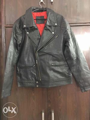 Biker's Black Leather Jacket