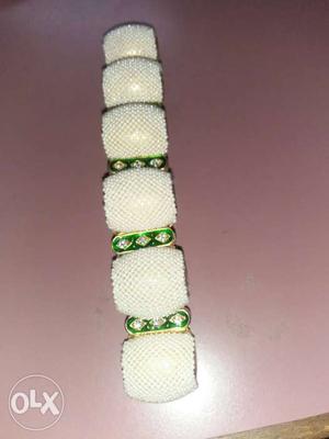 White And Green Bracelet